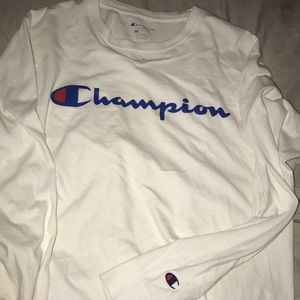 White champion long sleeve